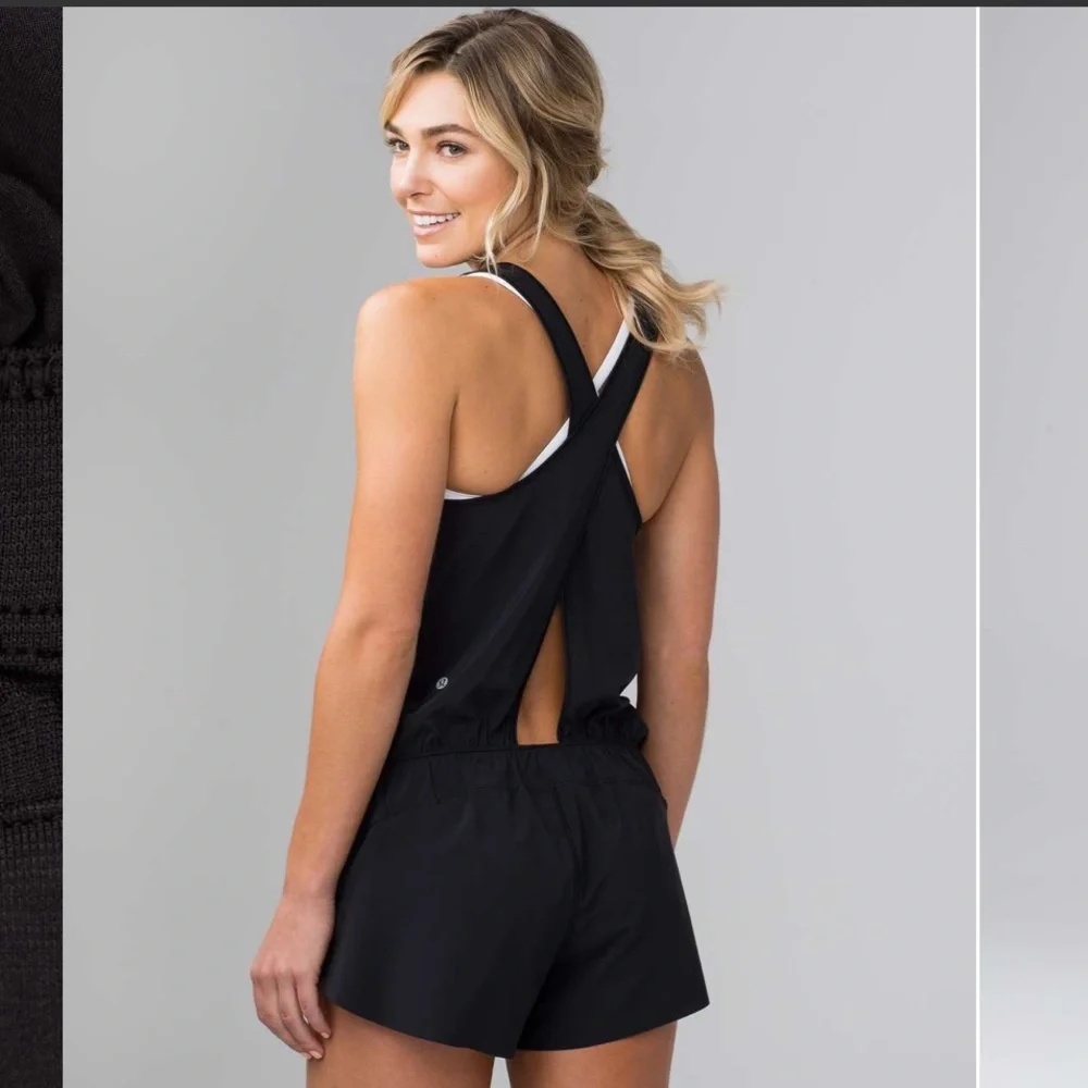 lululemon Black Chase Me Onesie - Picture 2 of 5